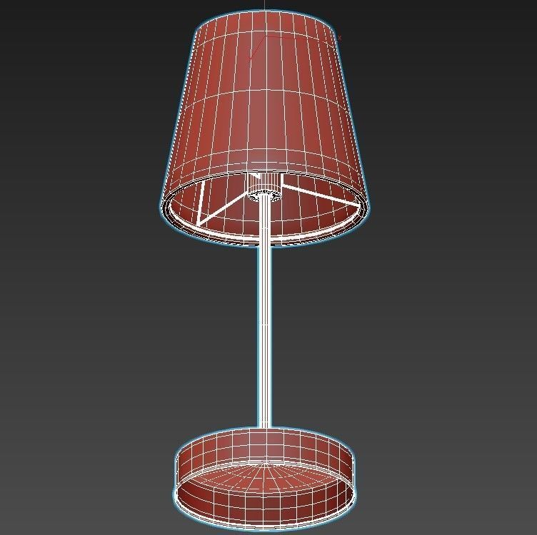 vitaluce table lamp with shade 3D model_3