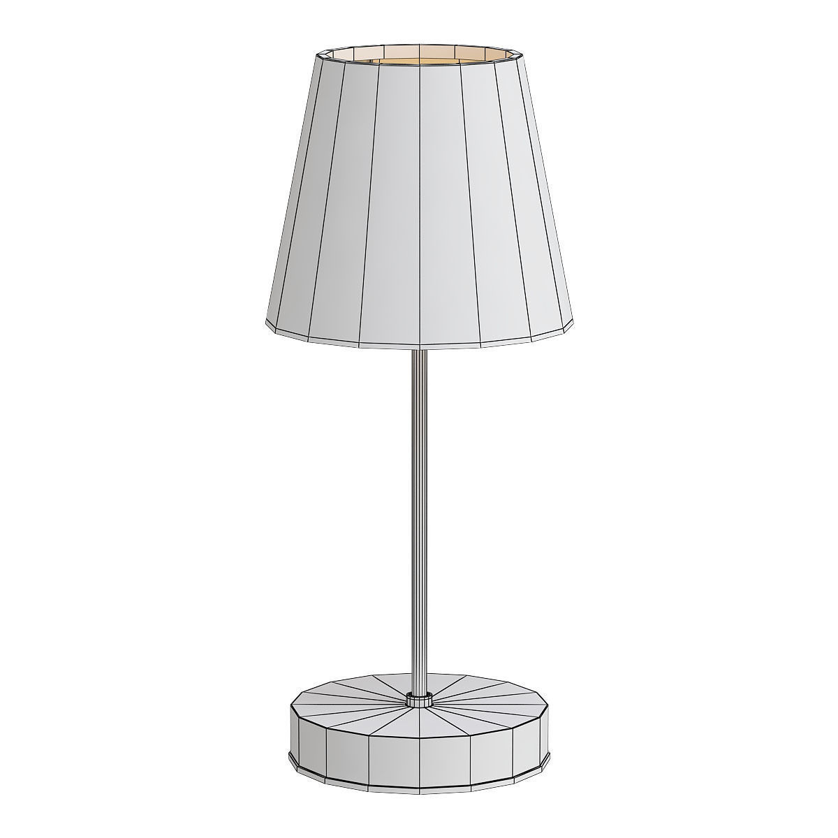vitaluce table lamp with shade 3D model_1