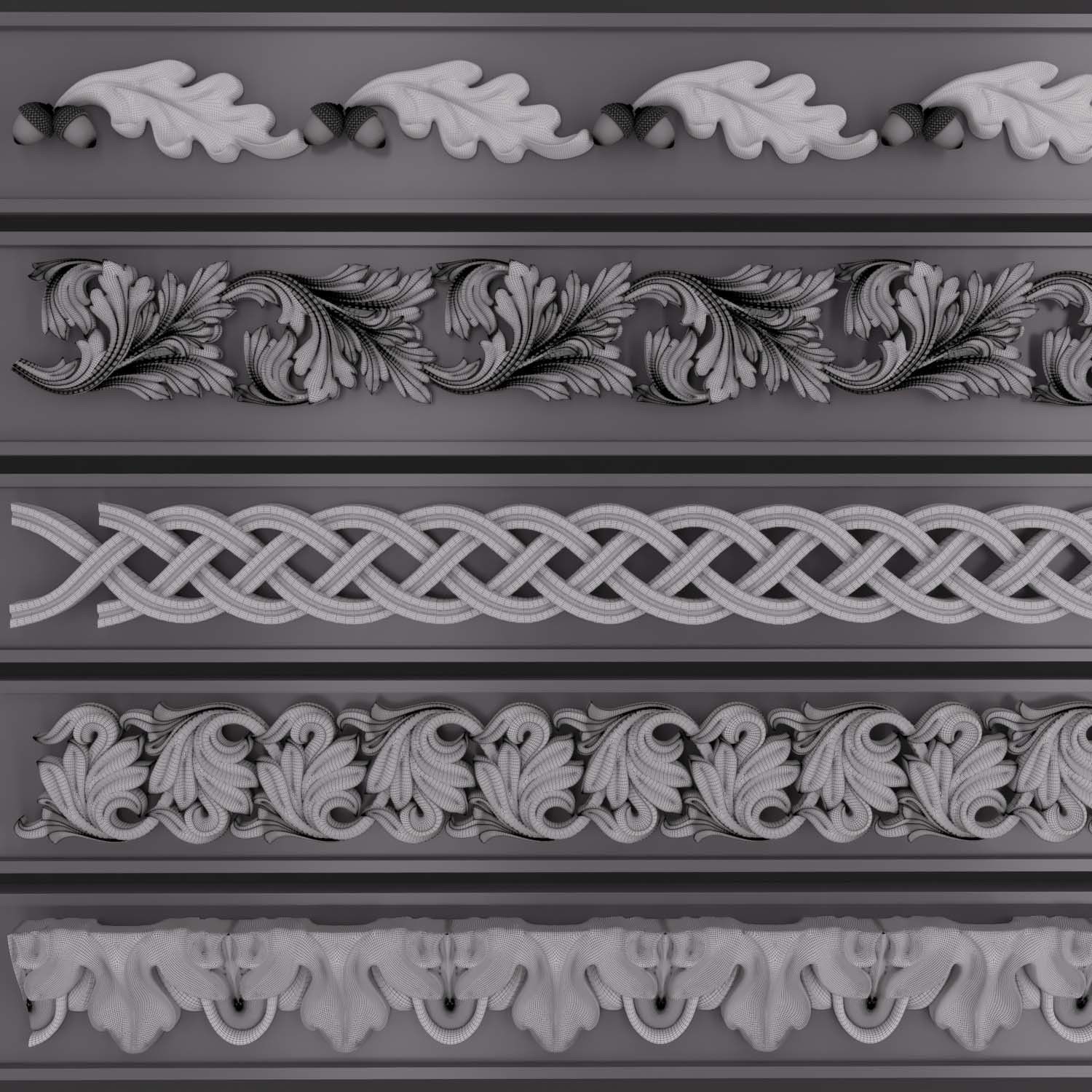 Trim Ornament 109 3D model_2