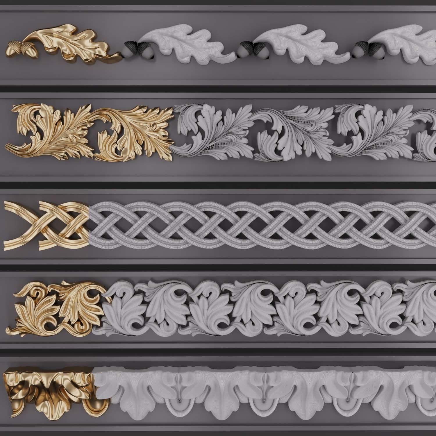 Trim Ornament 109 3D model_3