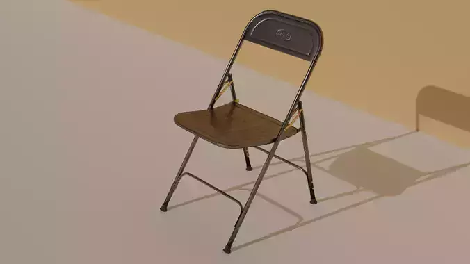Antique Steel Chair - Metal Body