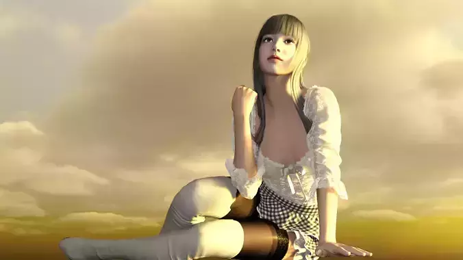 lisaManoban girl in sky