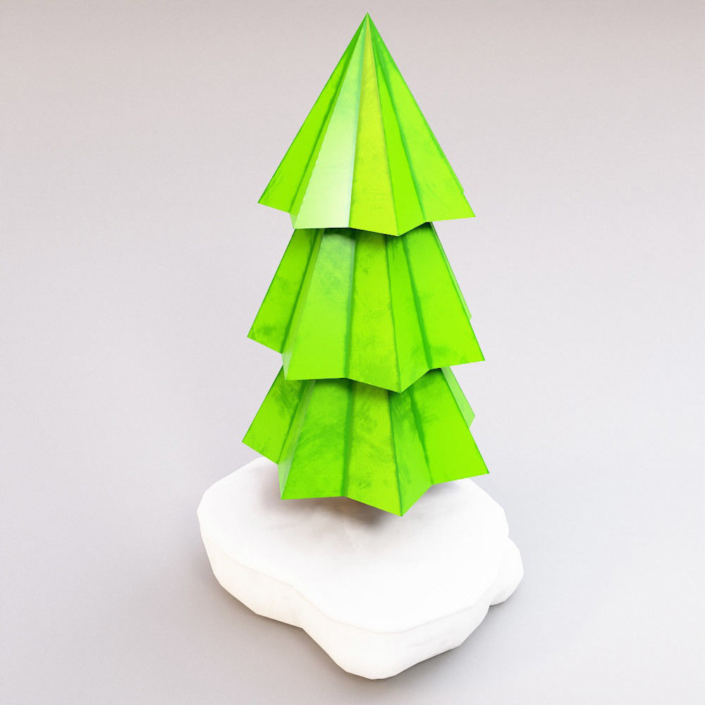 Christmas Gift boxes 3d model set  Low-poly 3D model_5