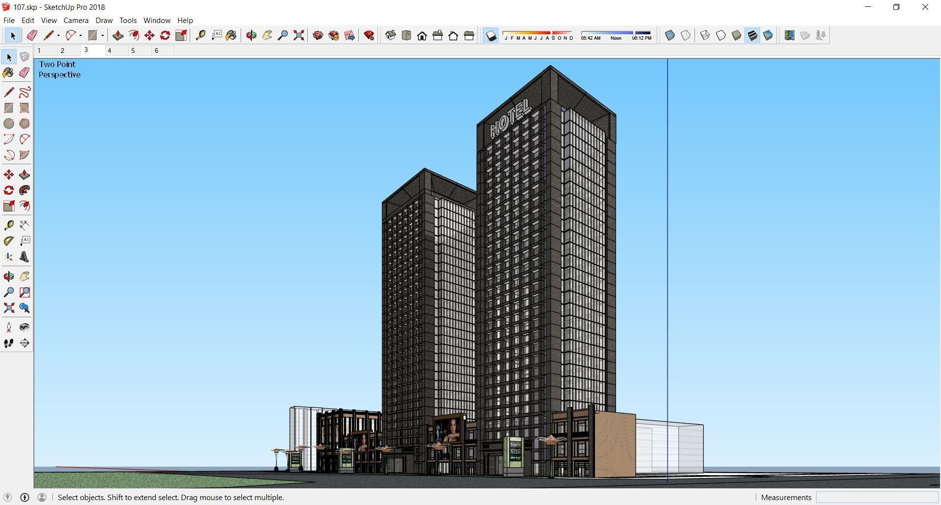 Sketchup Hotel 107 3D model_4