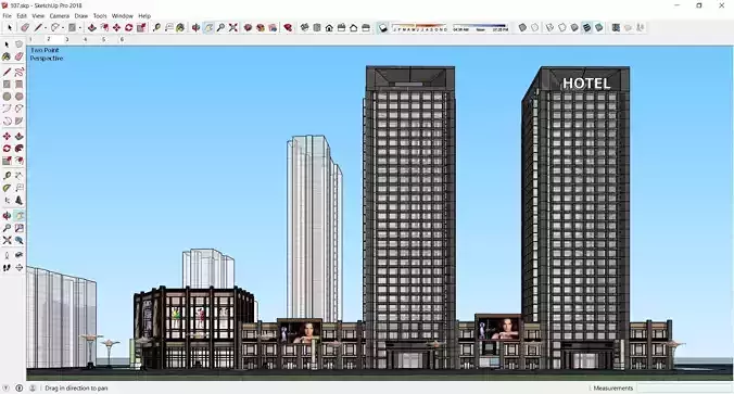 Sketchup Hotel 107
