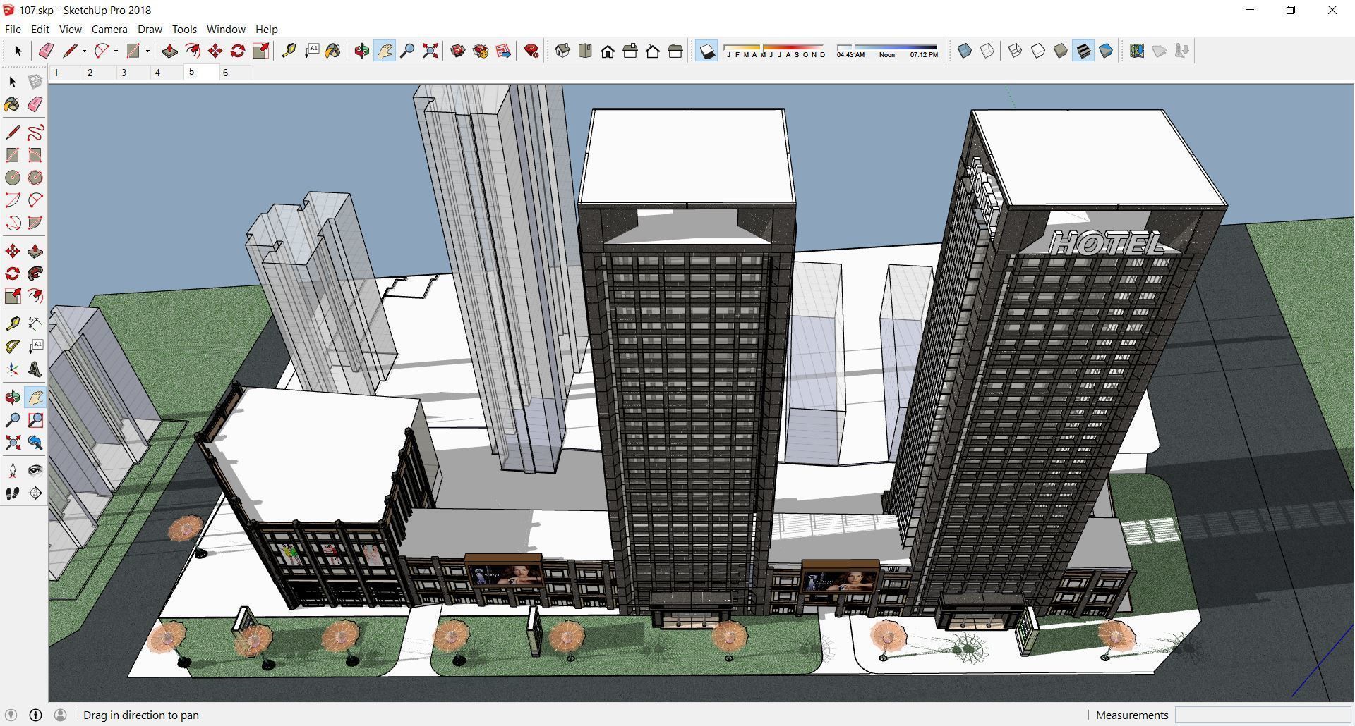 Sketchup Hotel 107 3D model_7