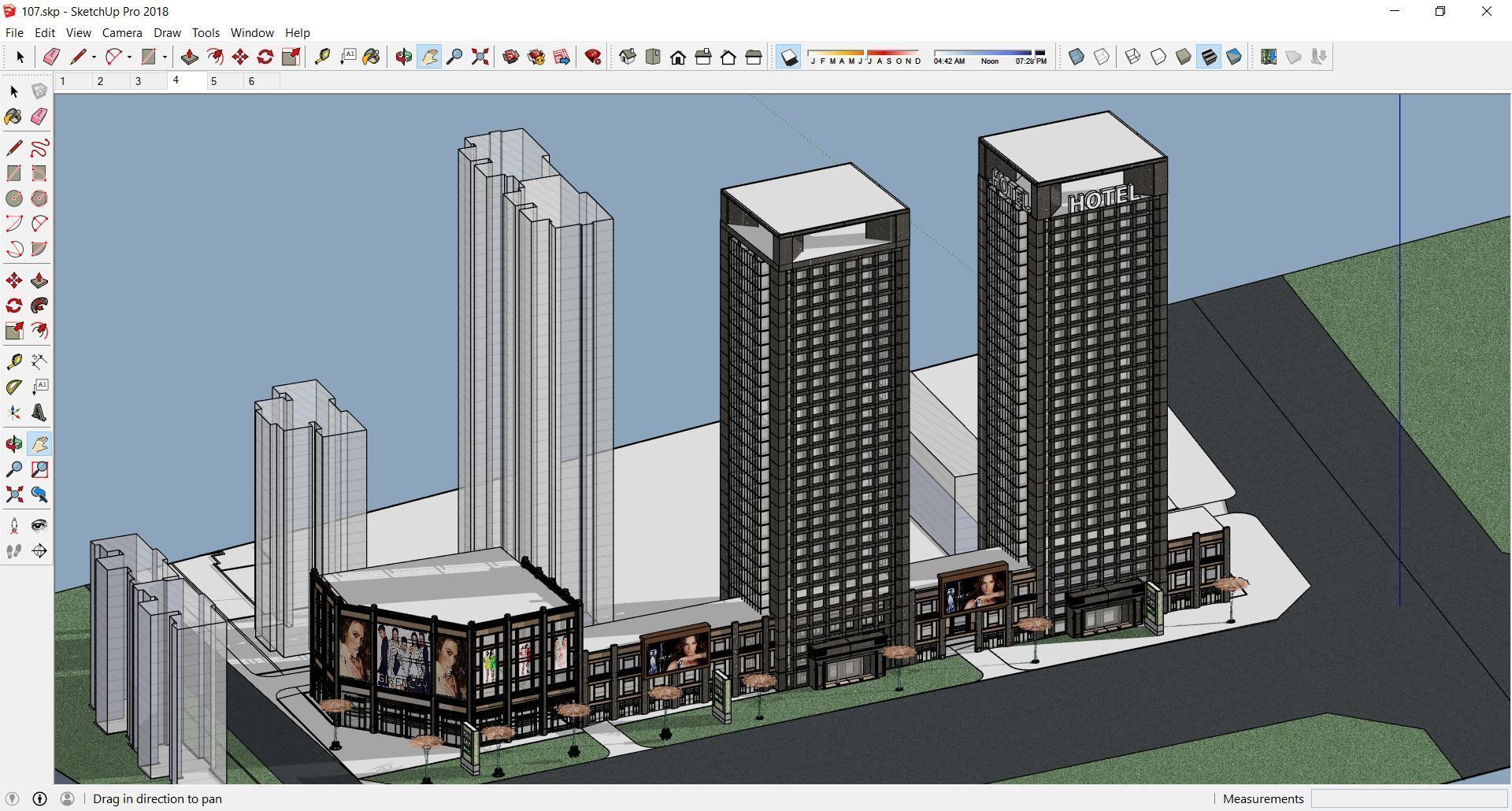 Sketchup Hotel 107 3D model_6