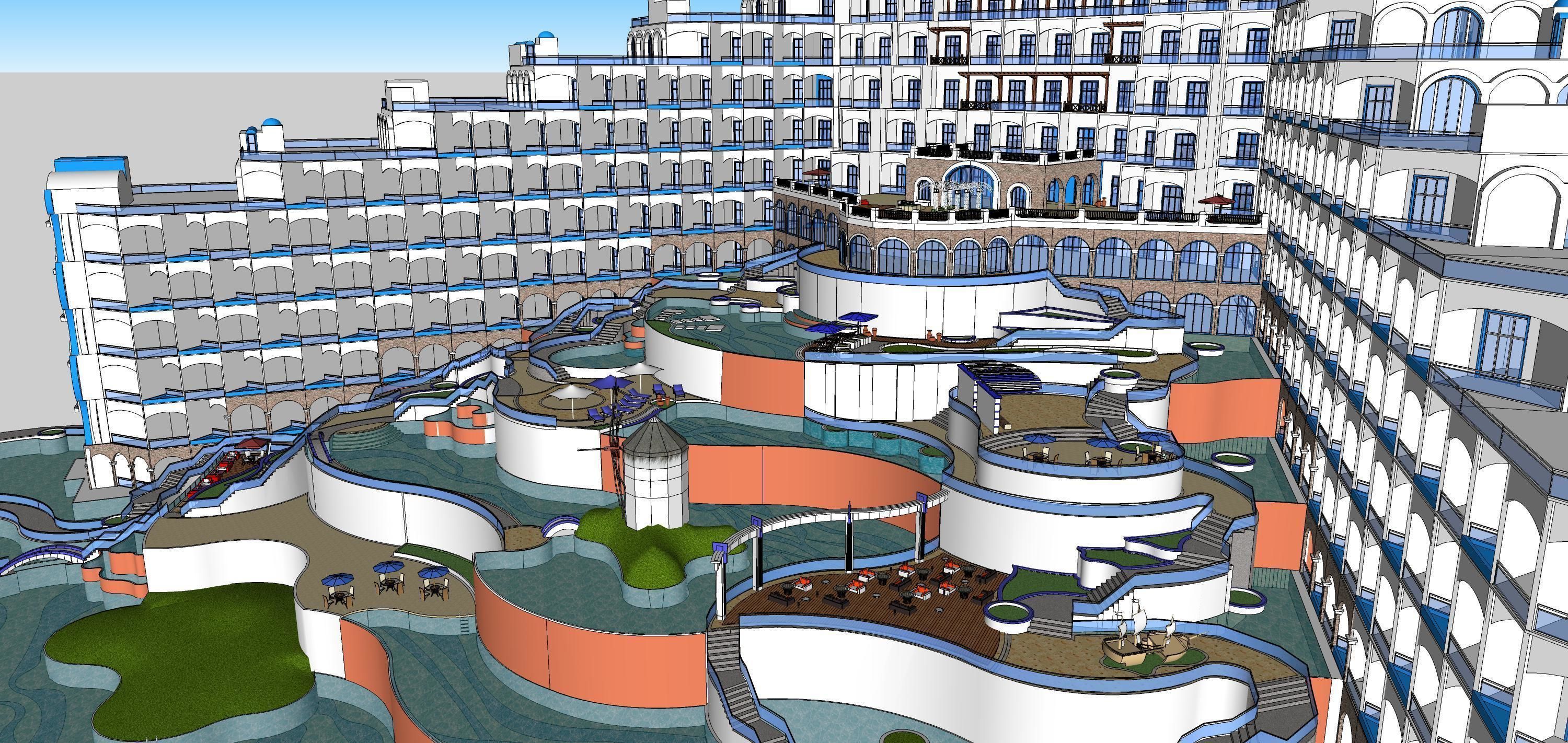 Sketchup Hotel 188 3D model_13