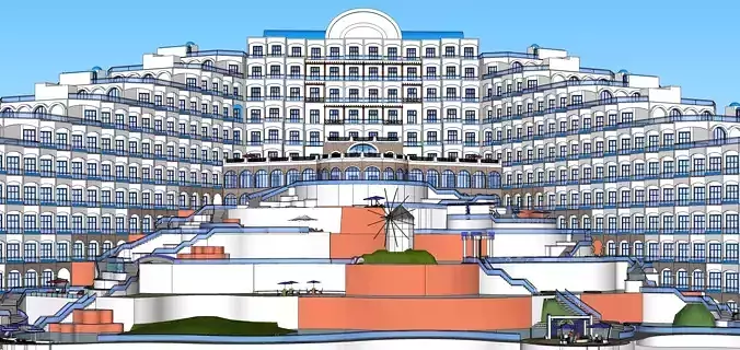 Sketchup Hotel 188