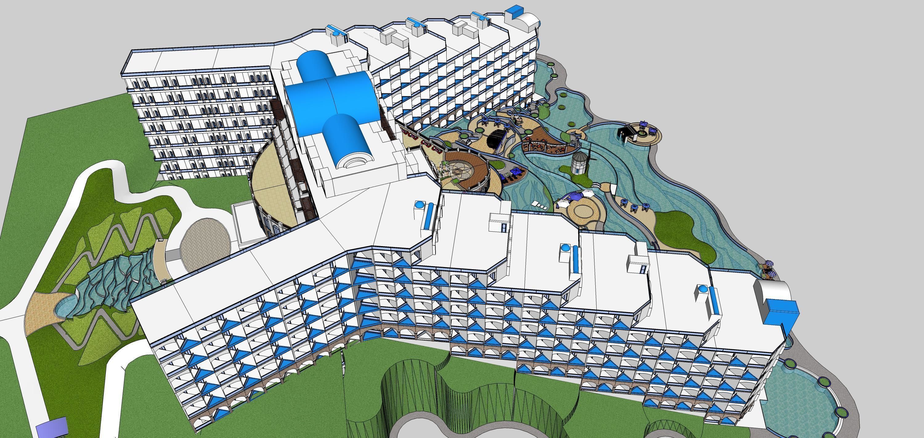 Sketchup Hotel 188 3D model_10