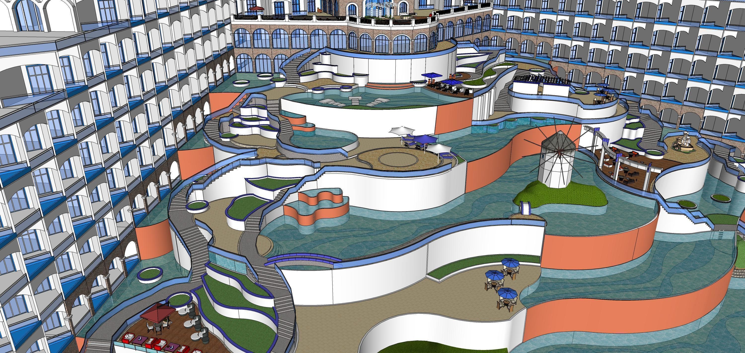 Sketchup Hotel 188 3D model_4