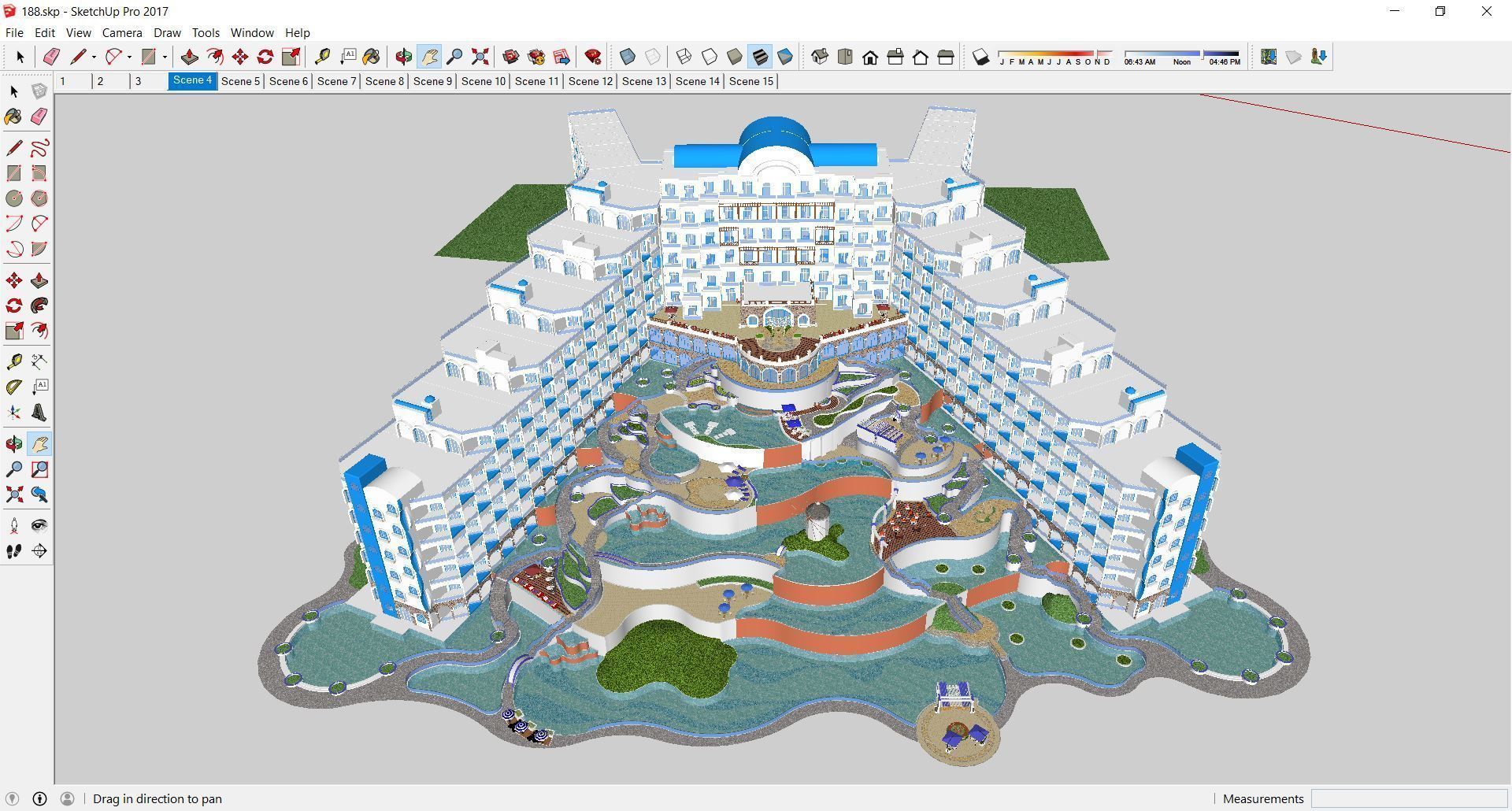 Sketchup Hotel 188 3D model_3