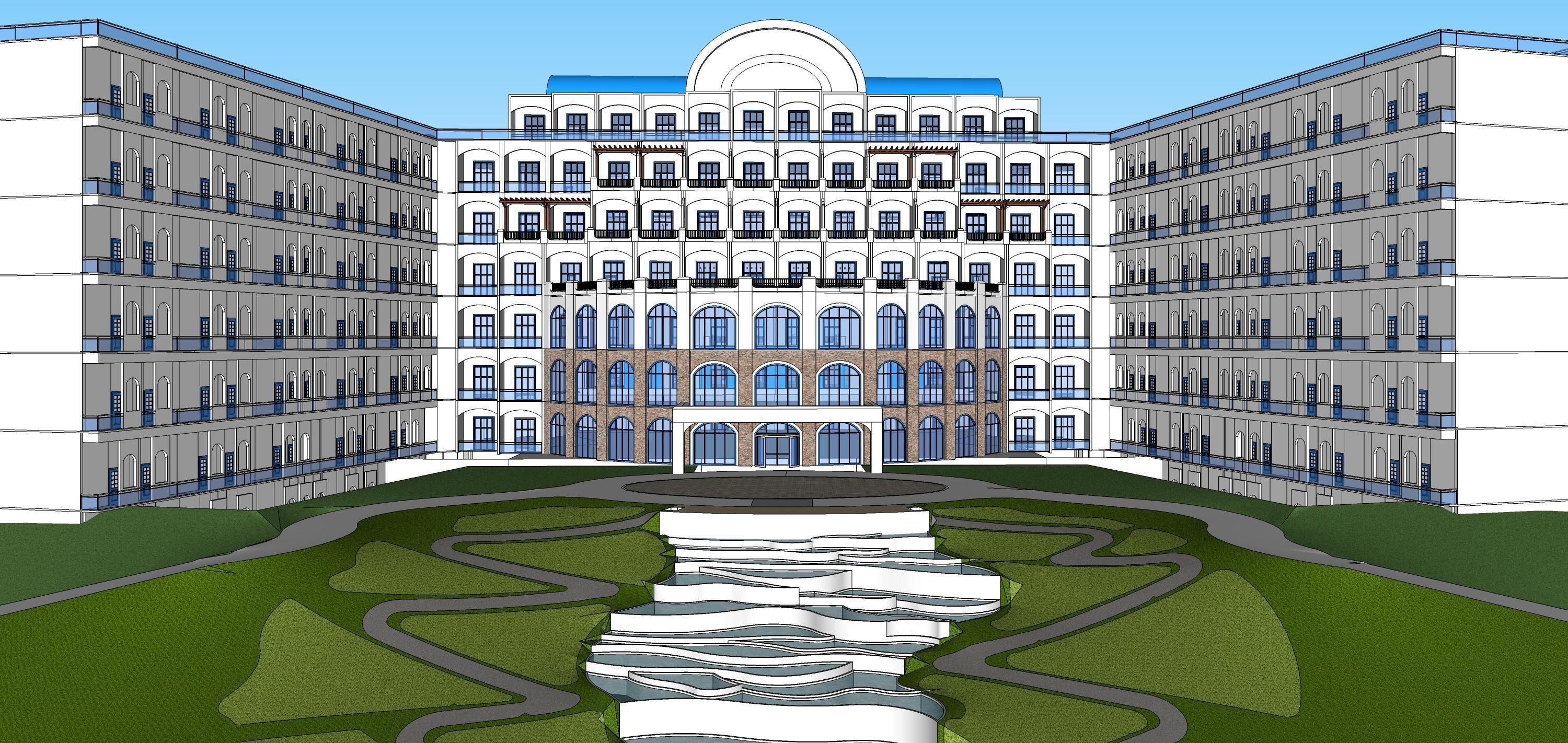 Sketchup Hotel 188 3D model_12