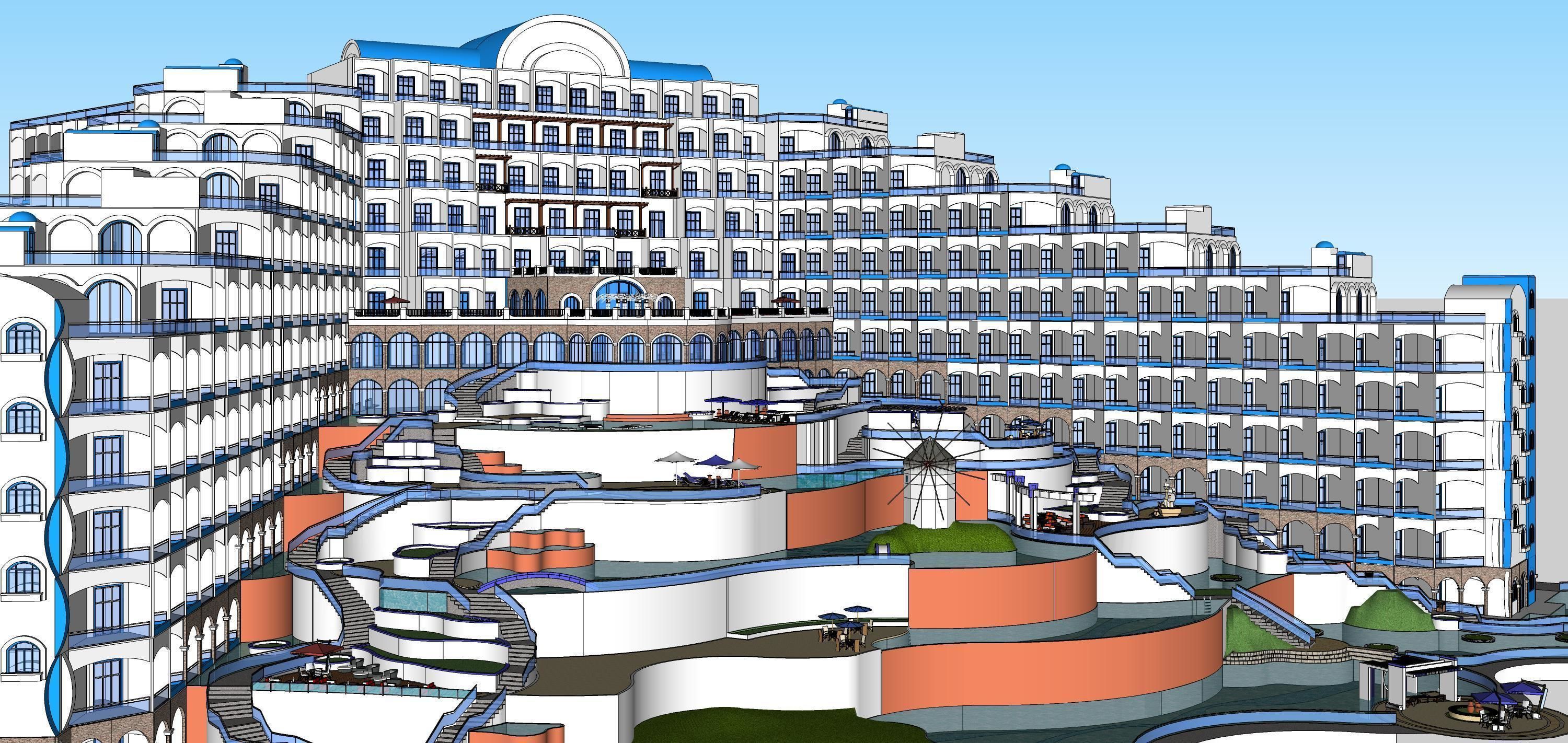 Sketchup Hotel 188 3D model_8