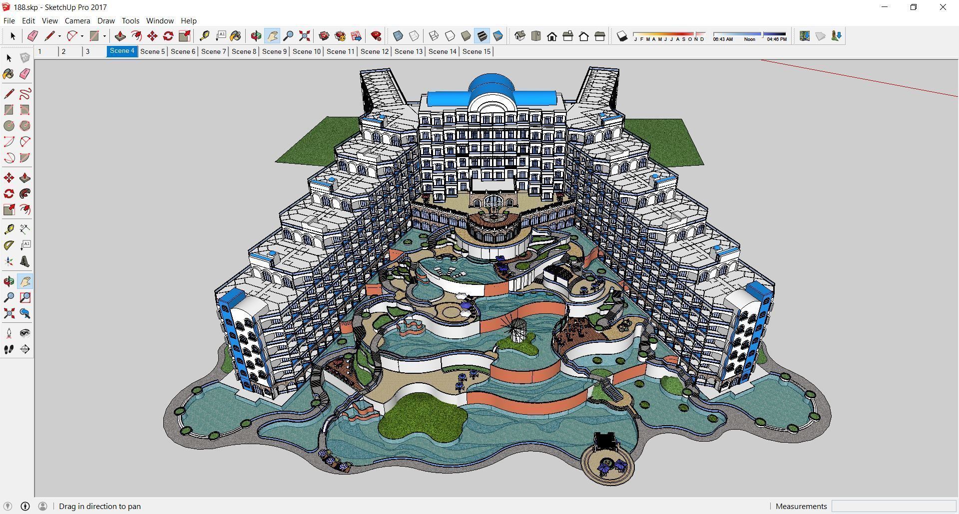 Sketchup Hotel 188 3D model_1