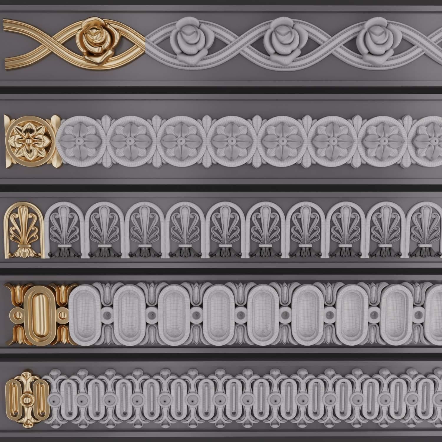 Trim Ornament 110 3D model_3