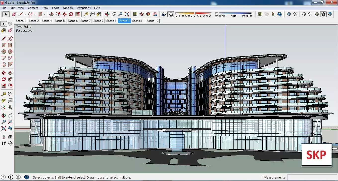 Sketchup Hotel G1 3D model_0