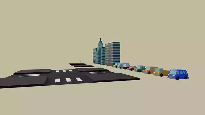 City Assets low poly for games