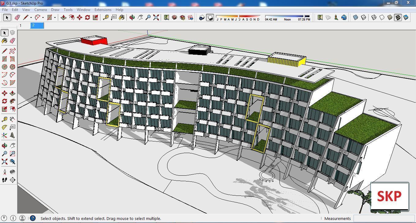 Sketchup Hotel G3 3D model_1