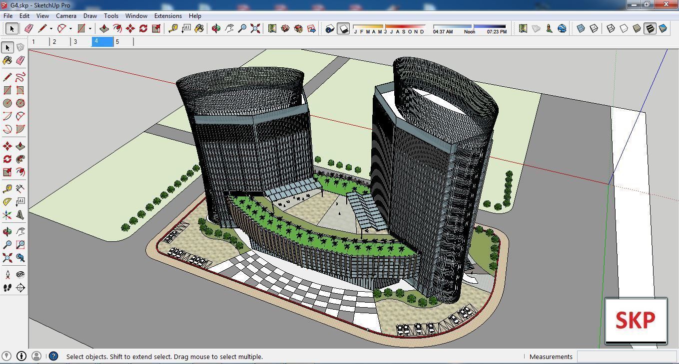 Sketchup Hotel G4 3D model_1