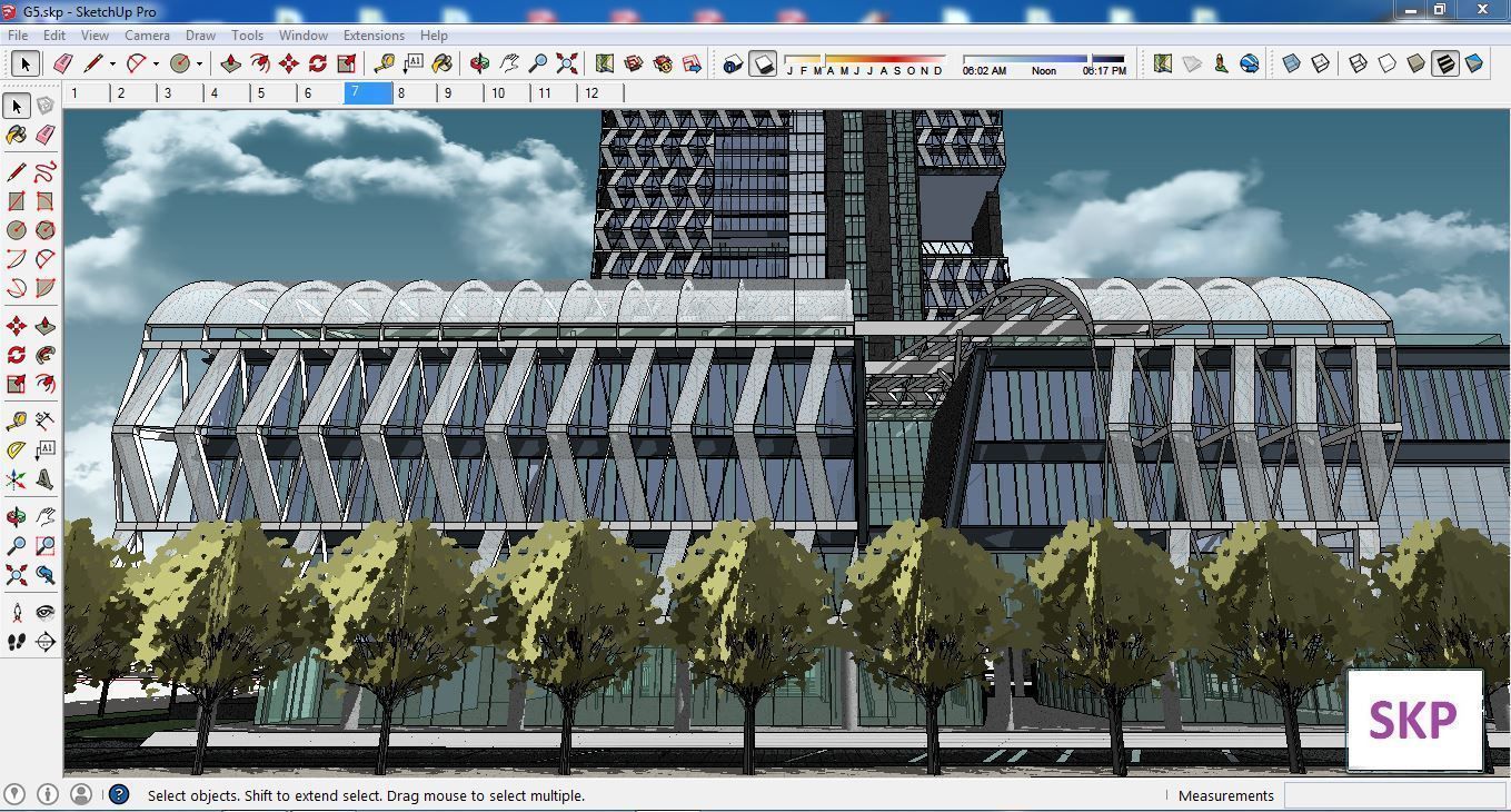 Sketchup Hotel G5 3D model_1