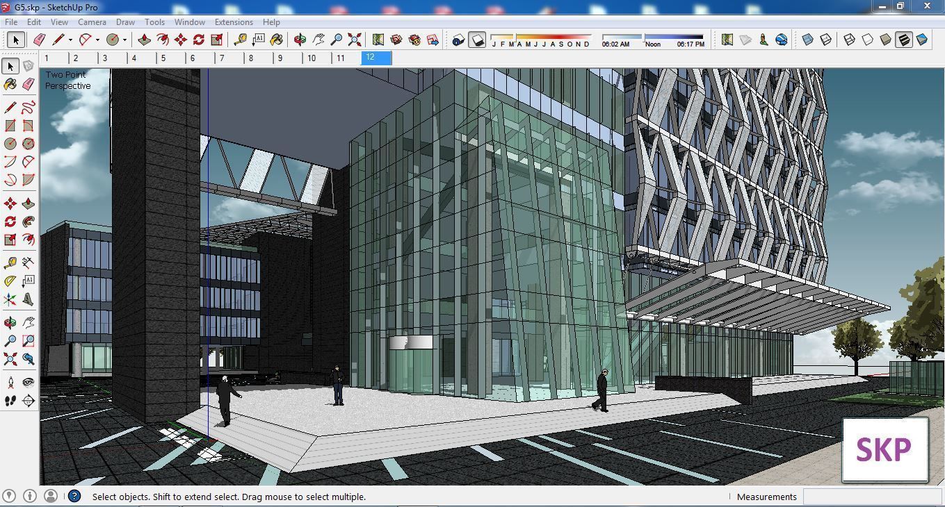 Sketchup Hotel G5 3D model_2