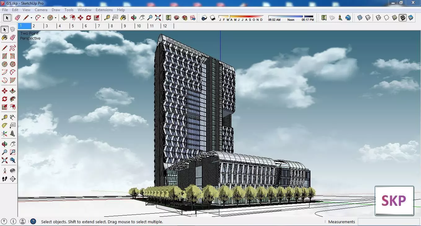 Sketchup Hotel G5 3D model_0