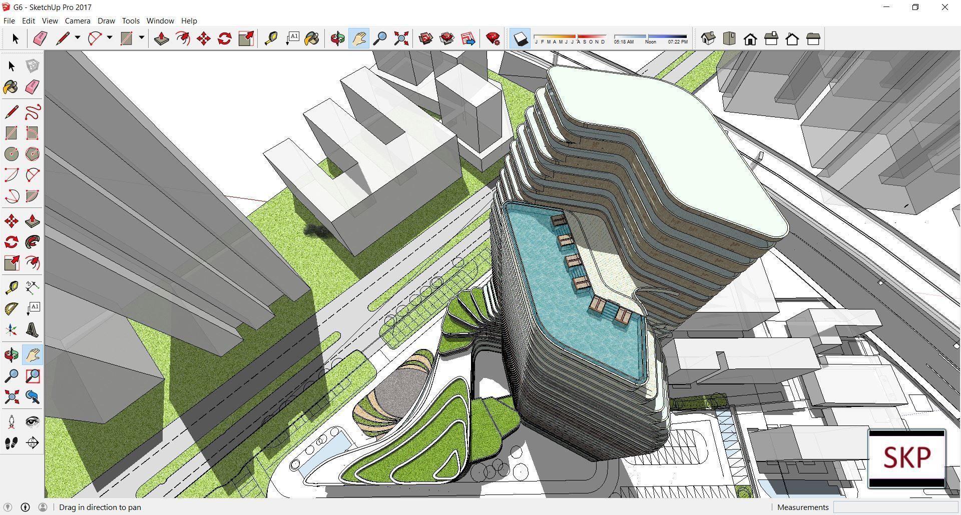 Sketchup Hotel G6 3D model_2