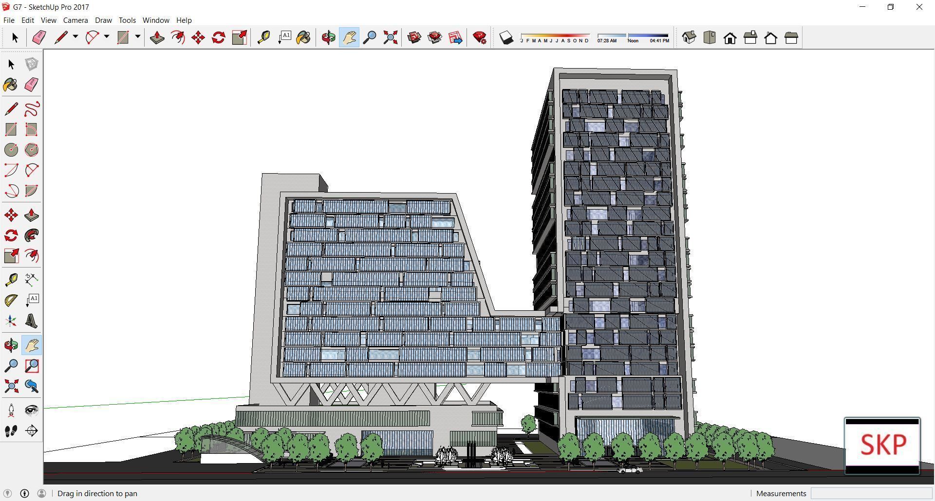 Sketchup Hotel G7 3D model_1
