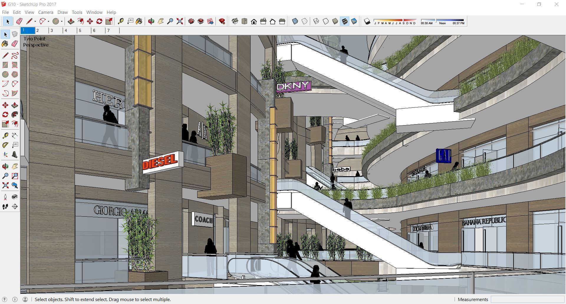 Sketchup Hotel G10 3D model_2