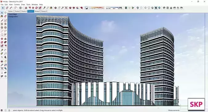 Sketchup Hotel H4