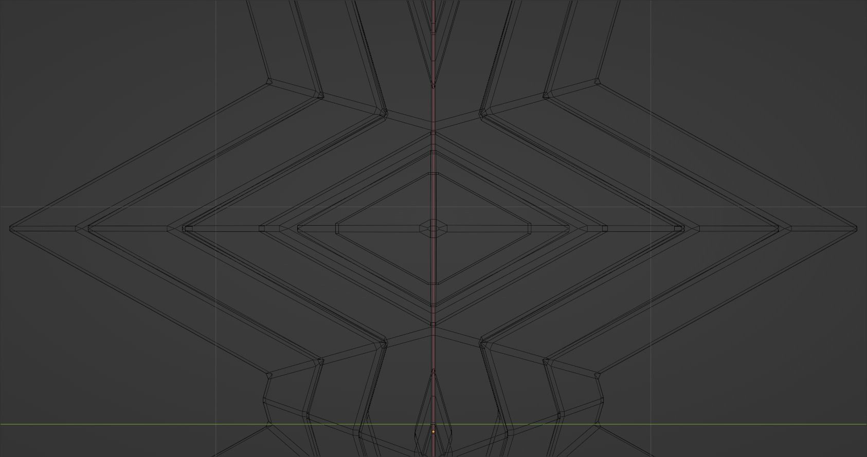 Futuristic Pyramidal Build Two Peaks Low-poly 3D model_59