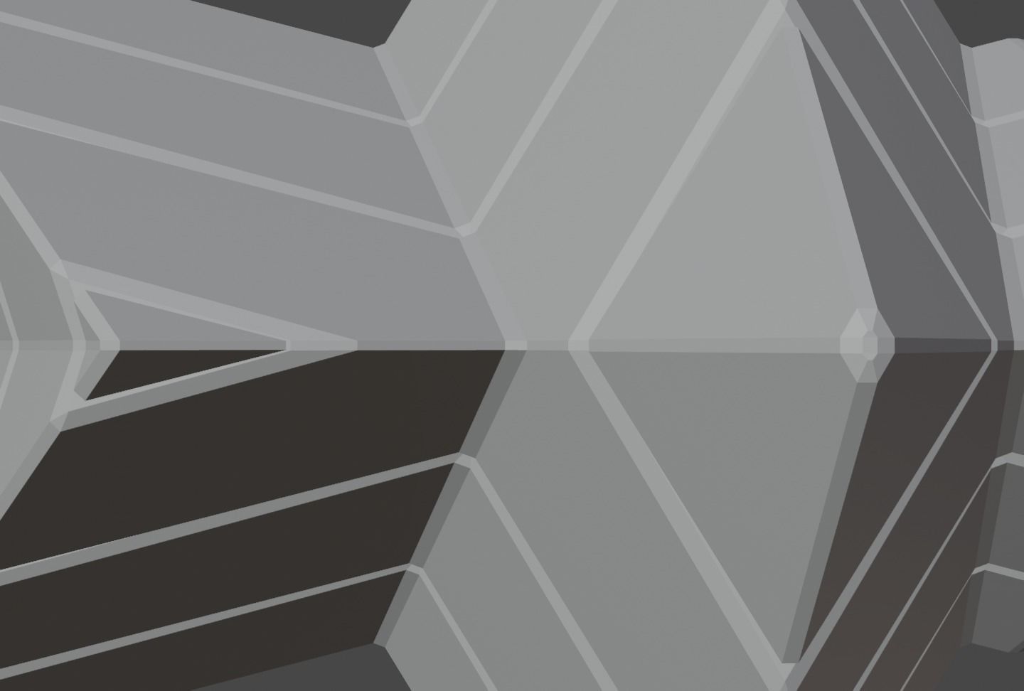 Futuristic Pyramidal Build Two Peaks Low-poly 3D model_42