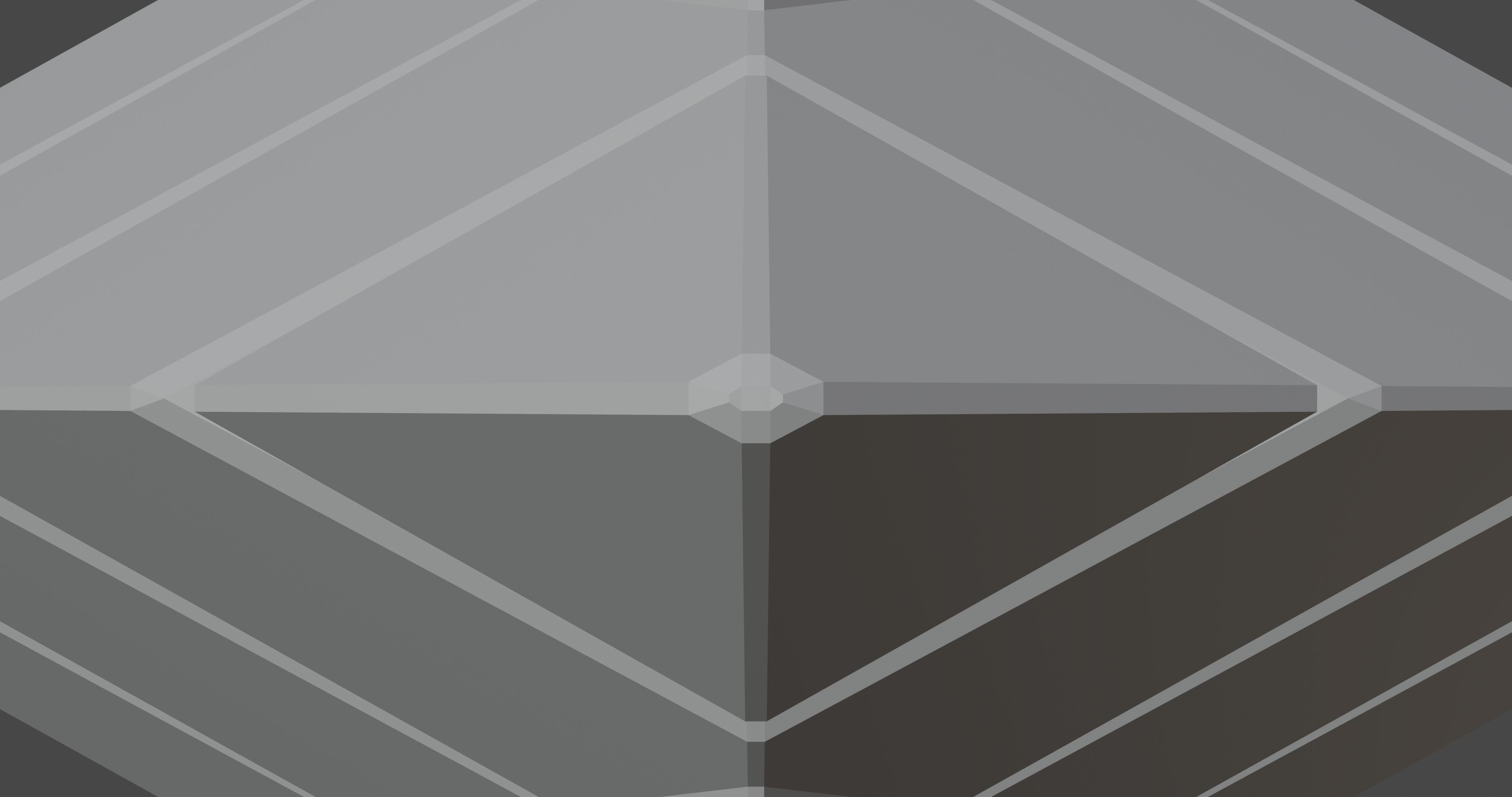 Futuristic Pyramidal Build Two Peaks Low-poly 3D model_60