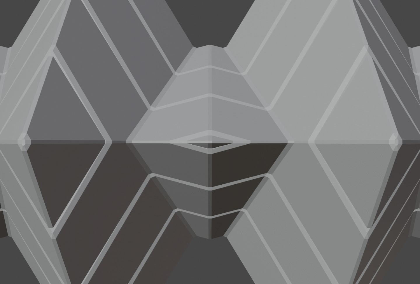 Futuristic Pyramidal Build Two Peaks Low-poly 3D model_54