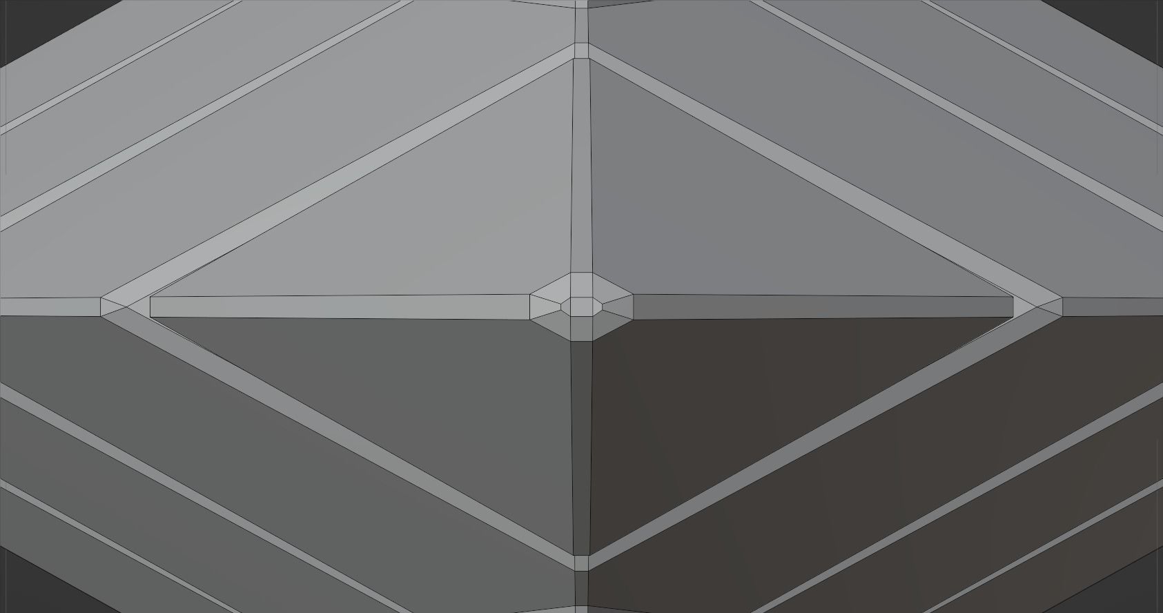 Futuristic Pyramidal Build Two Peaks Low-poly 3D model_61