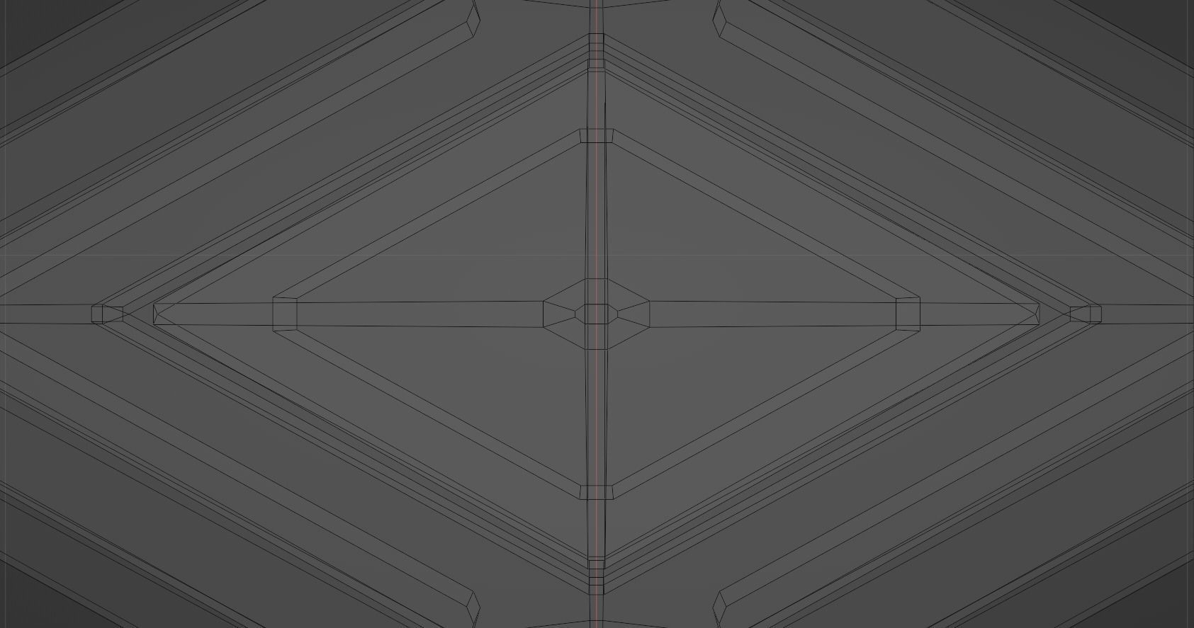 Futuristic Pyramidal Build Two Peaks Low-poly 3D model_62