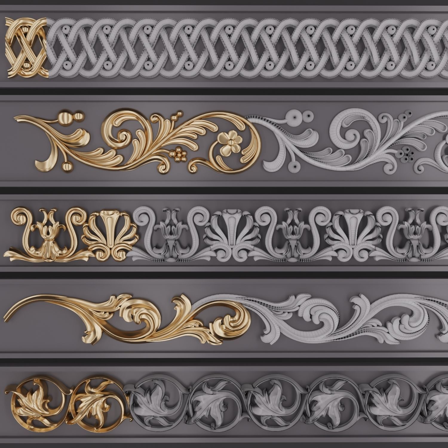 Trim Ornament 112 3D model_2