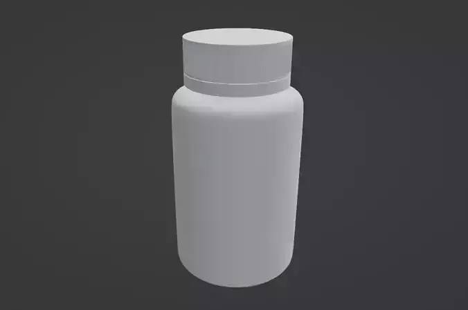 3d model product Medicine container 3d model low poly