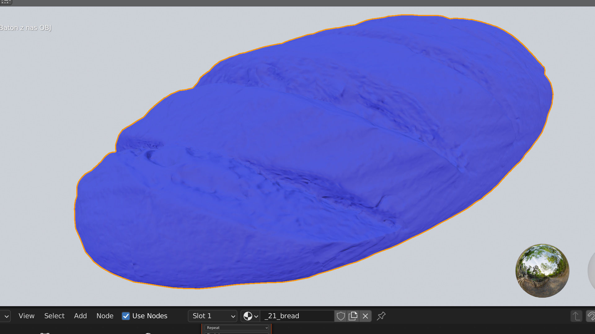 Sliced loaf or dark black bread with seeds baked products 3D model_5