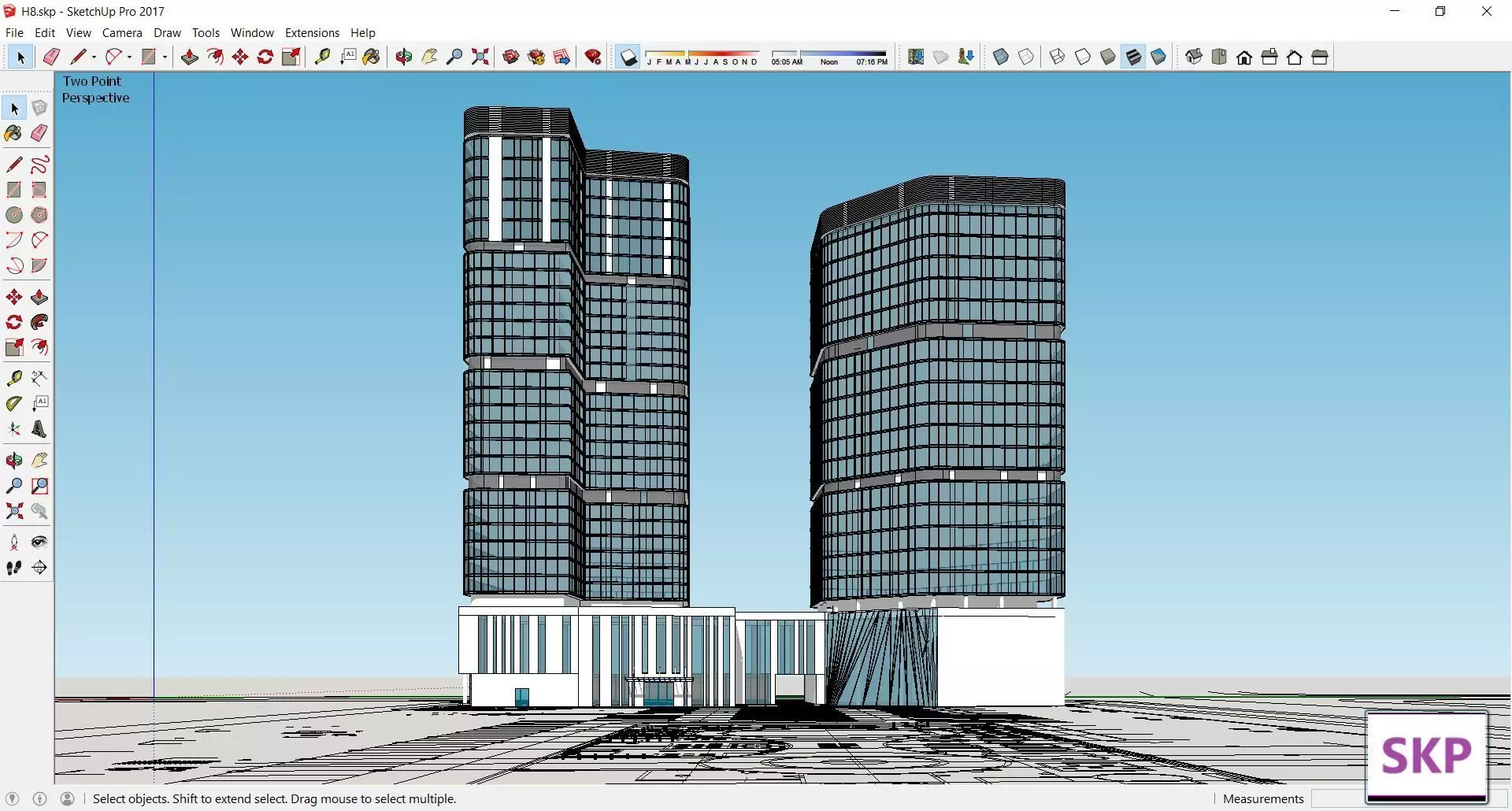 Sketchup Hotel H8 3D model_0