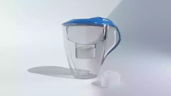 Water Filtering Pitcher 3D model