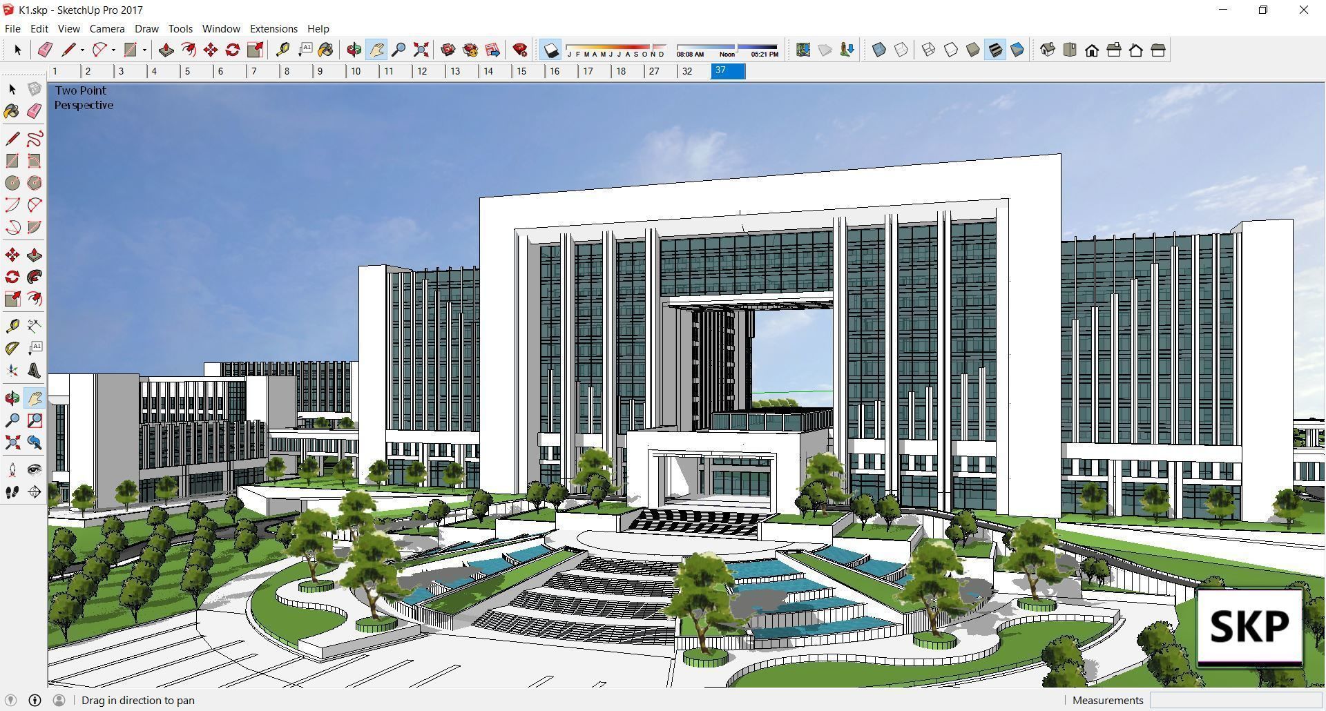 Sketchup Hotel K1 3D model_3