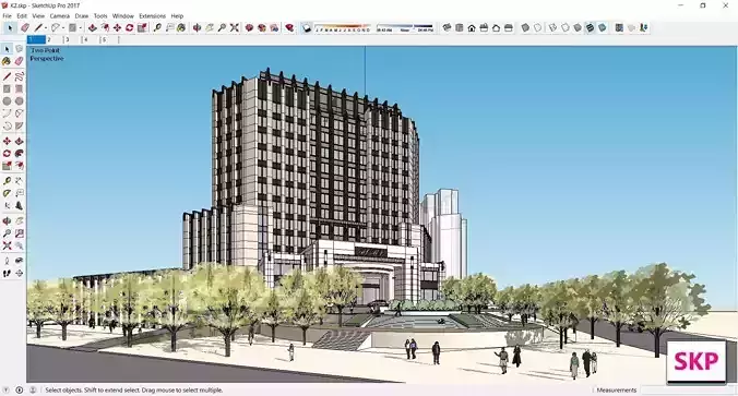 Sketchup Hotel K2