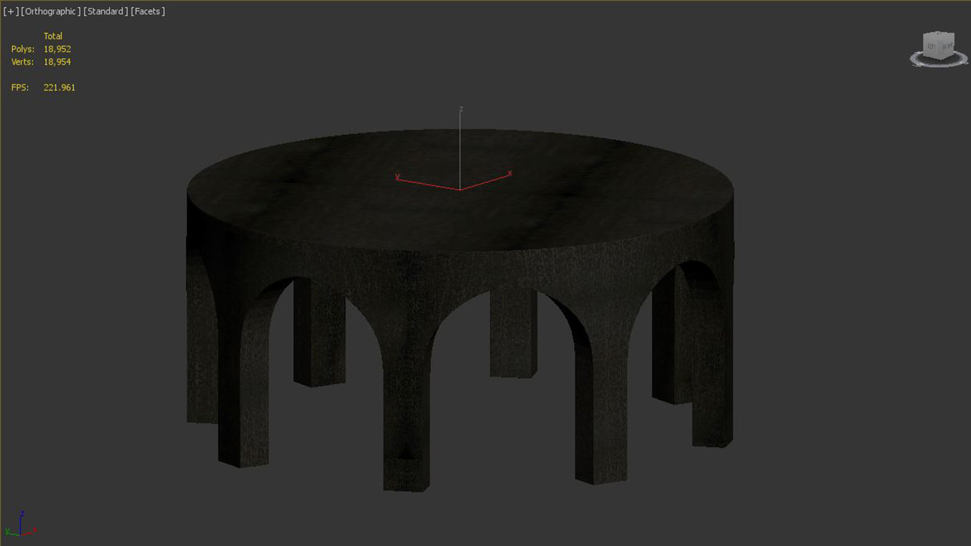 Villa Round Coffee Table 3D model_5
