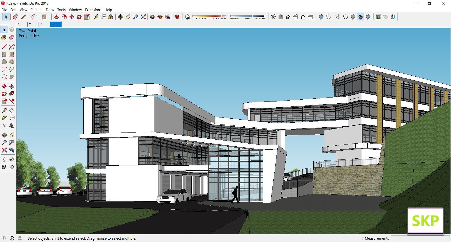 Sketchup Hotel K6 3D model_1