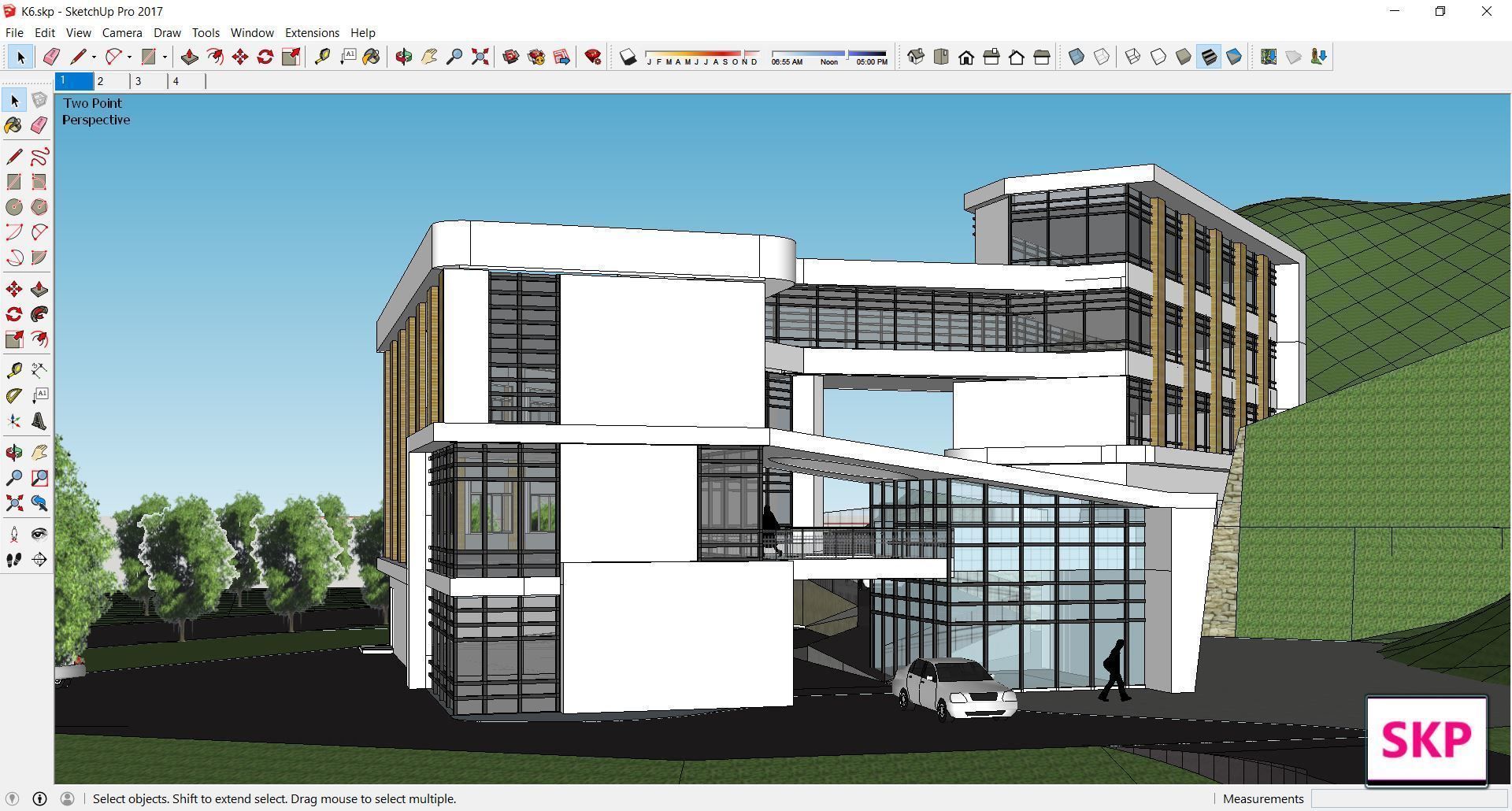 Sketchup Hotel K6 3D model_2