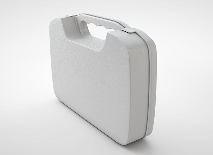 Tin first aid kit with cross emblem 3D model_3