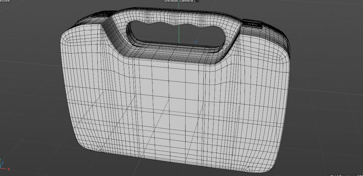 Tin first aid kit with cross emblem 3D model_2