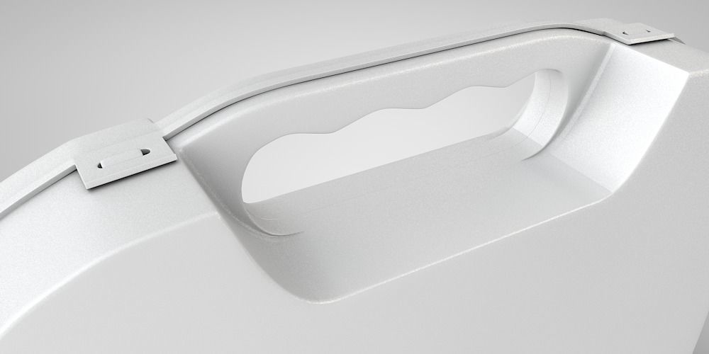 Tin first aid kit with cross emblem 3D model_5